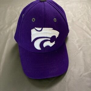 K-STATE infant/toddler hats. Lot of 2. Purple w/White embroidered logo